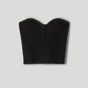 Babaton Sculpt Knit Sweetheart Tube Top - Medium (Black)
